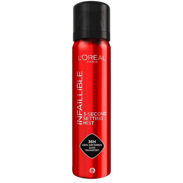 LOREAL PARIS  Infallible 3-Second Setting Mist – Makeup Setting Spray for Up to 36H Wear