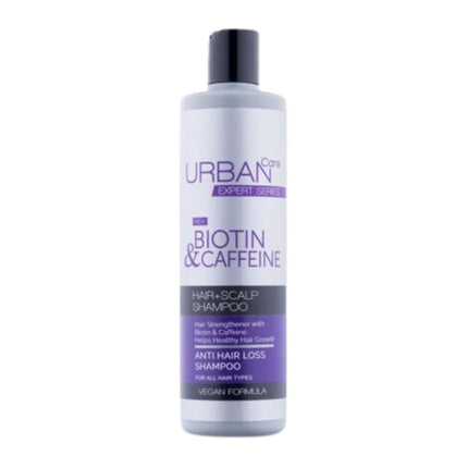URBAN CARE Biotin & Caffeine Hair + scalp shampoo 350ml