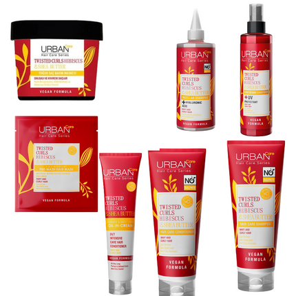 Urban Care Twisted Curls Hibiscus & Shea Butter Curl Treatment Collection