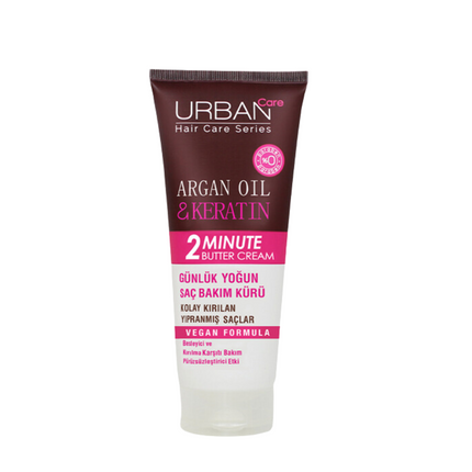 Urban Care Argan Oil & Keratin 2 Minute Butter Cream 200Ml
