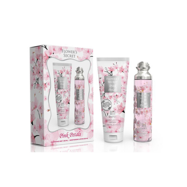 EMPER Flower's Secret Pink Petals Mist 250ml and Lotion 250ml