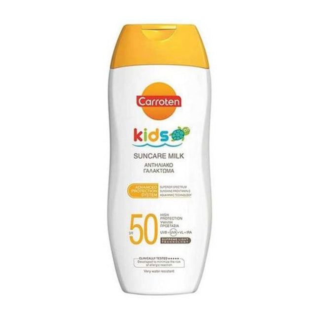 كاروتين - كريم الاطفال للعناية بالوجه والجسم بمعامل حماية من الشمس SPF 50 - 200 مل