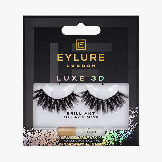 Eylure London Luxe 3D Faux Mink Black Lashes - Tiffany