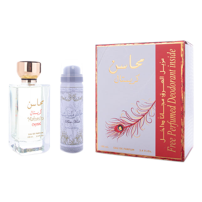 Mahasin Crystal By Lattafa EDP 100ml Perfume