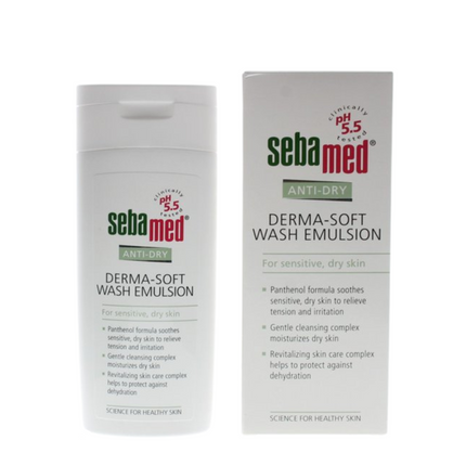 SebaMed Anti-Dry Derma-Soft Wash Emulsion For Sensitive, Dry Skin