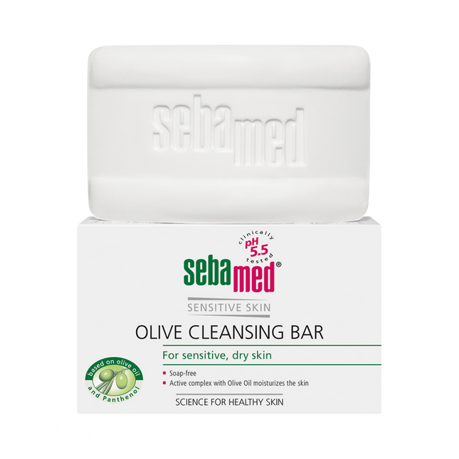 Sebamed Olive Cleansing Bar For Sensitive Skin