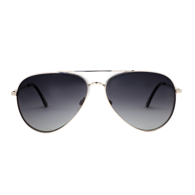 Gravity Squarish Polarized Sunglasses For Men SGT3025SIL1