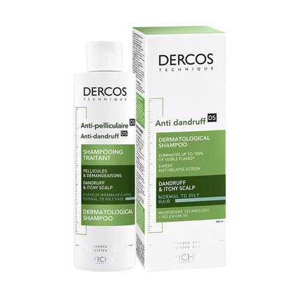 Vichy Dercos Anti Dandruff DS Advanced Action Shampoo Normal To Oily Hair 200Ml