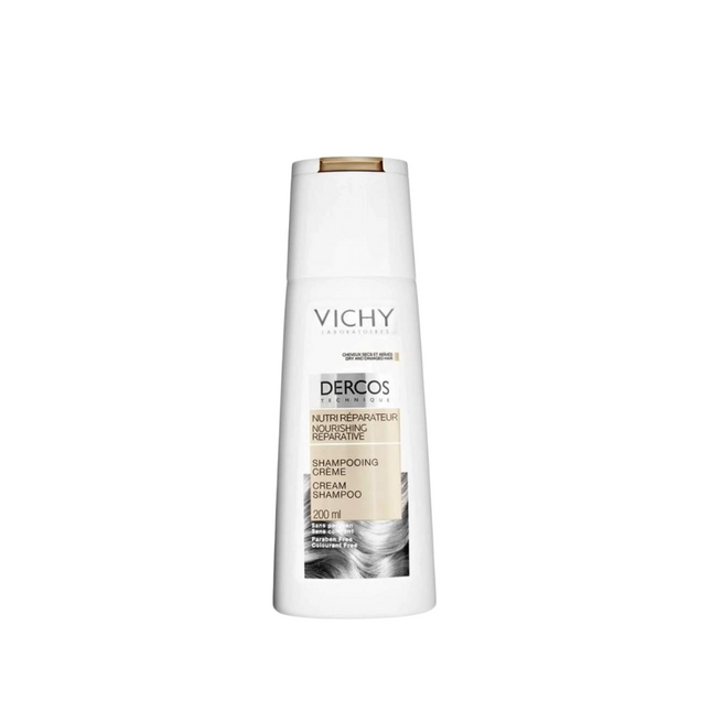 Vichy Dercos Nourishing & Reparative Cream Shampoo For Dry And Damaged Hair 200 ml