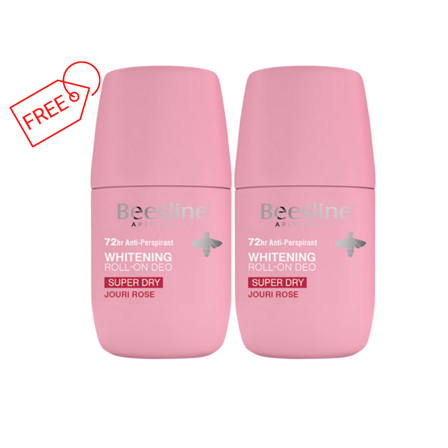 Beesline Offer Roll On Deodorant Super Dry Jouri Rose 1+1 Free