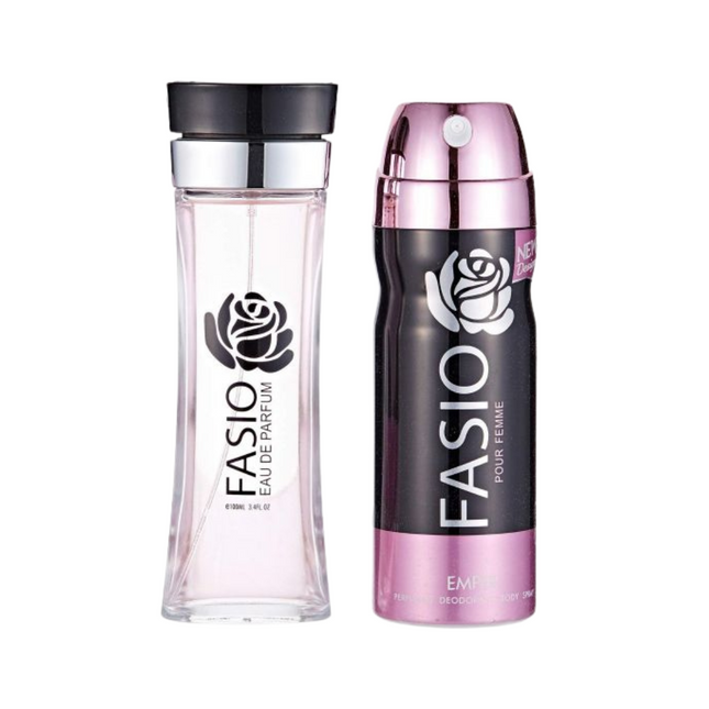 Fasio Gift Set Perfume 100ml For Woman +Deo 200ml