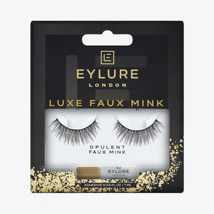 Eylure London Luxe 3D Faux Mink Black Eyelashes - Opulent