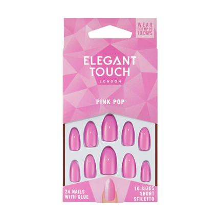 Elegant Touch Pink Pop Nails