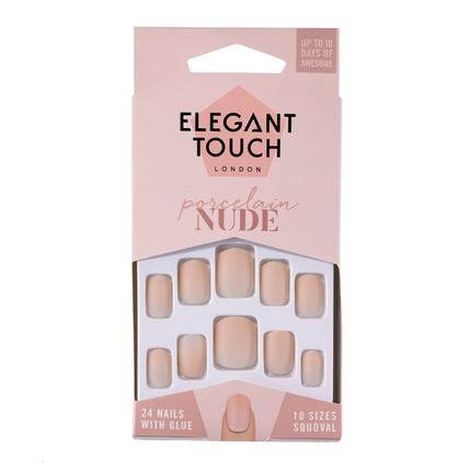Elegant Touch Porcelain Nude Nails
