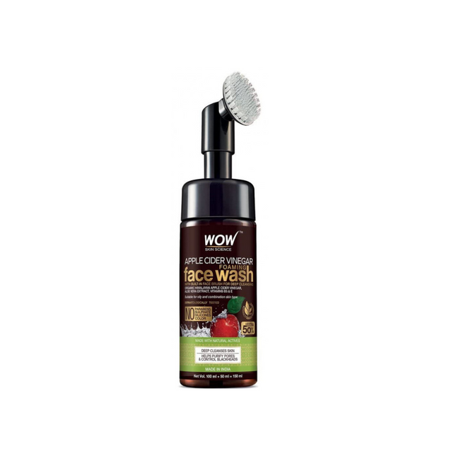 Wow Skin Science Apple Cider Vinegar Foaming Face Wash 150Ml