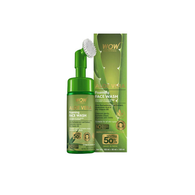 Wow Skin Science Aloe Vera Face Wash 150Ml