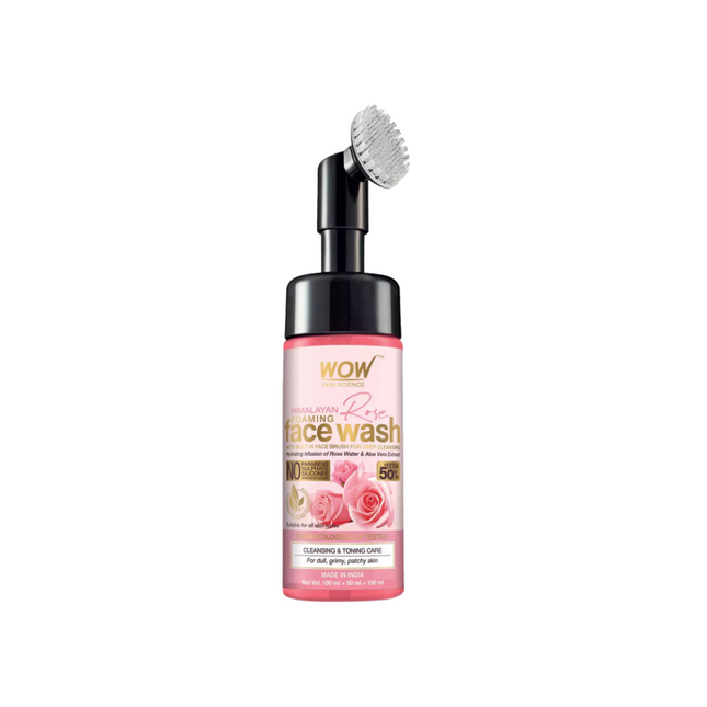 Wow Skin Science Himalayan Rose Foaming Face Wash 150Ml