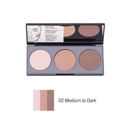 Note Perfecting Contour Powder Palette 02 Medium To Dark