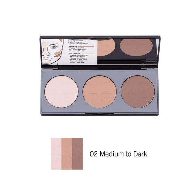Note Perfecting Contour Powder Palette 02 Medium To Dark