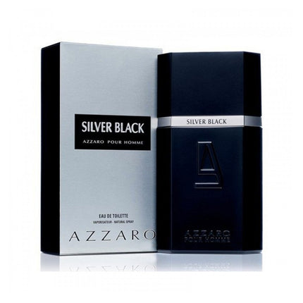عطر أزارو سيلفر بلاك للرجال - أو دي تواليت، سعة 100 مل