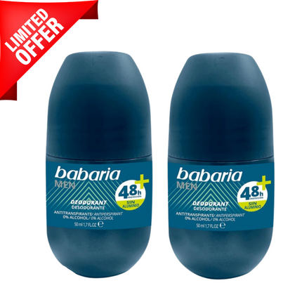 Babaria Men Roll-On Deodorant Offer 50Ml*2