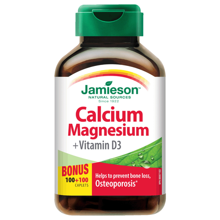 Jamieson Calcium Magnesium + Vitamin D3 - 200 Caplets