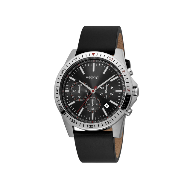 Esprit ES1G278L0025 Alec Chronograph Black Leather Men's Watch