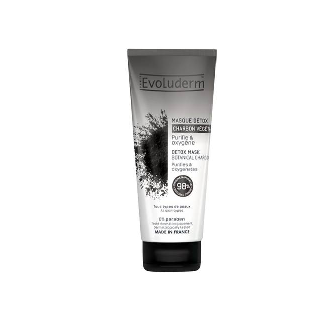 Evoluderm Detox Mask with Active Botanical Charcoal 100Ml