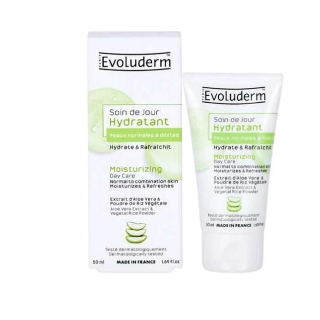 ايفولوديرم  للعناية النهارية المرطبة للبشرة العادية الى المختلطة 50 مل