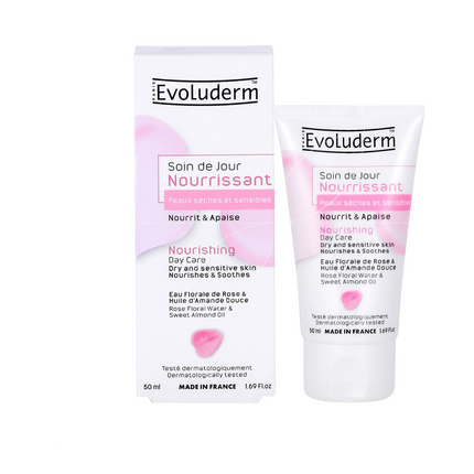 ايفولوديرم للعناية النهارية المغذية للبشرة الجافة والحساسة 50 مل