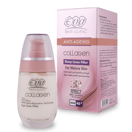 Eva Skin Clinic Skin Anti Ageing Collagen Deep Lines Filler For Mature Skin 50Ml