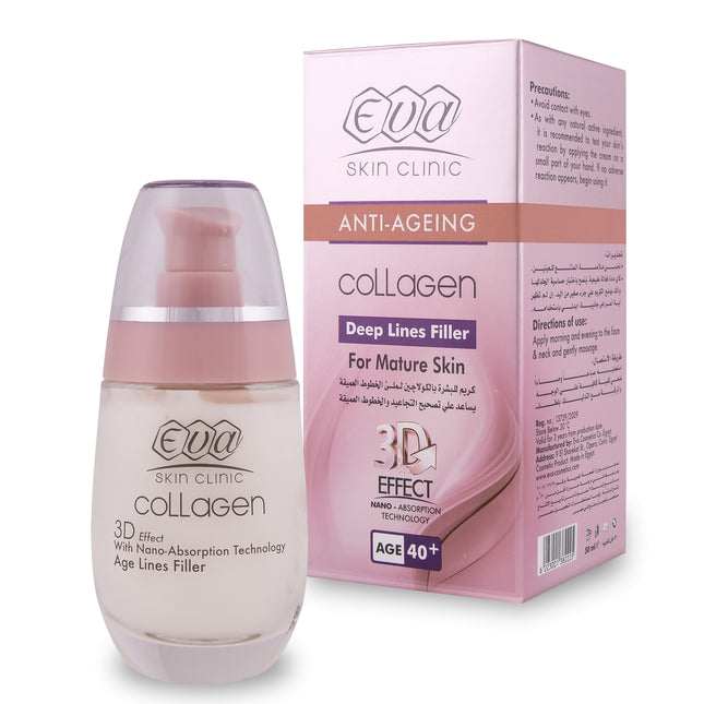 Eva Skin Clinic Skin Anti Ageing Collagen Deep Lines Filler For Mature Skin 50Ml