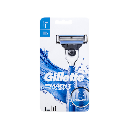 Gillette Mach3 Start Aqua Grip Razor Handle & 1 Blade Refill