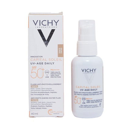 Vichy Capital Soleil UV Age Daily Facial Sunscreen With Colour SPF 50+ - 40 Ml