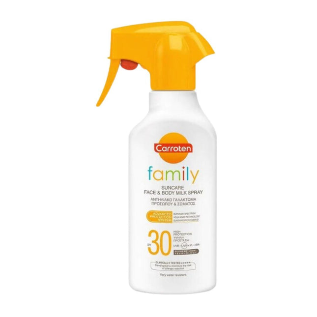 كاروتين فاميلي سن كير حليب الوجه والجسم SPF 30+ - 270 مل