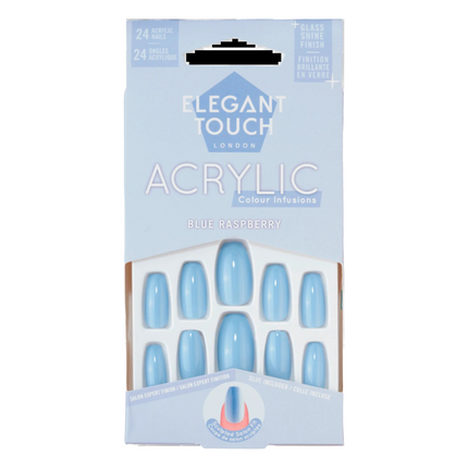 elegant touch acrylic blue raspberry
