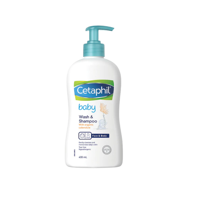 Cetaphil Baby Wash And Shampoo With Organic Calendula 400Ml