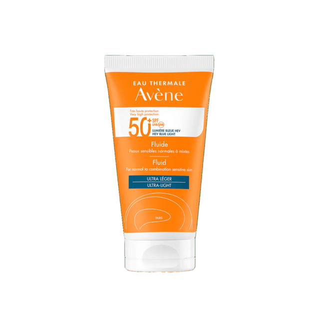 سائل افين عالي الحماية بمعامل حماية SPF50+ للبشرة العادية الى المختلطة، 50 مل