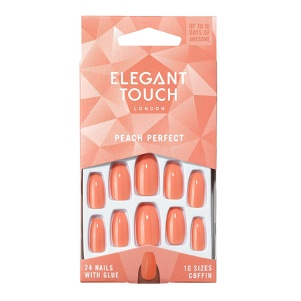 Elegant Touch Peach Perfect Nails